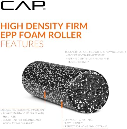 CAP 24-Inch Firm High-Density Foam Roller, Exercise & Recovery Massage, Speckled