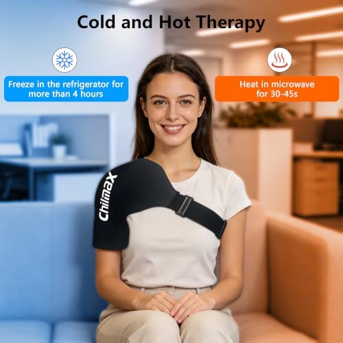 Shoulder Ice Pack Wrap for Rotator Cuff Cold Therapy Brace 2Pack