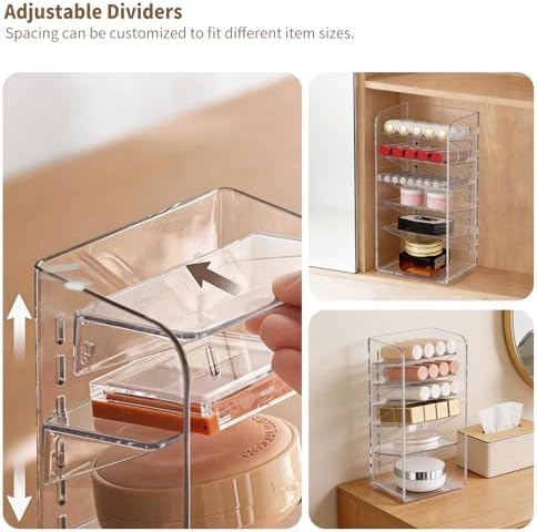 PAVSTINE 3 Pack Medicine Cabinet Organizer, Clear Open Storage Compartment