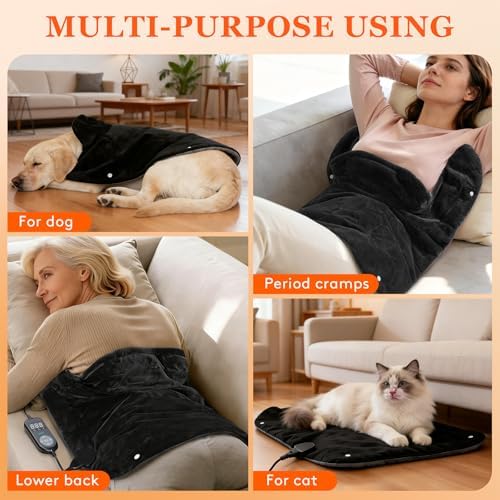 UTK 30s Fast Heating Pad for Neck, Shoulders & Upper Back, Graphene Heat
