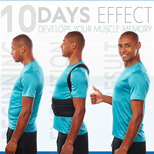 Selbite Posture Corrector for Men and Women - Back Brace for Upper and Lower Body Support - Adjustable Straightener with Pain Relief and Muscle Memory (XX-Large)