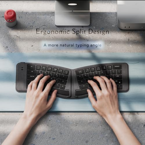 Keychron B11 Pro Ultra-Slim Foldable Wireless Keyboard, 65% Alice Layout
