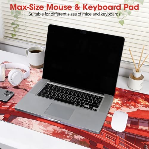 Large Mouse Pad 31.5x15.7 Inch - Starter Desk Mat, Maple Leaf