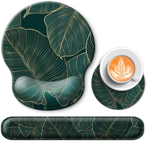 Mouse Pad and Keyboard Wrist Rest Support,Ergonomic Mouse Pad Set