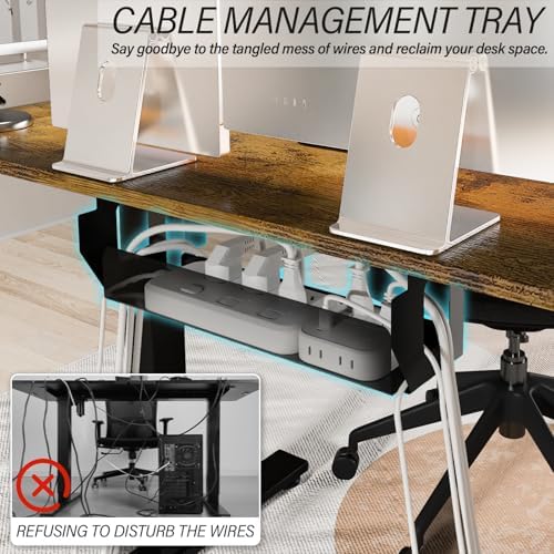 Kingant Standing Desk, 40x24 Inch Electric Height Adjustable Computer Desk