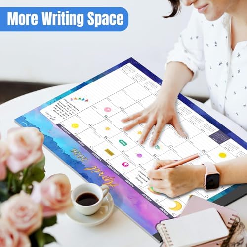 Large Desk Calendar 2026-2027,Jul 2026-Dec 2027,Gannyfer 18-Month Calendar