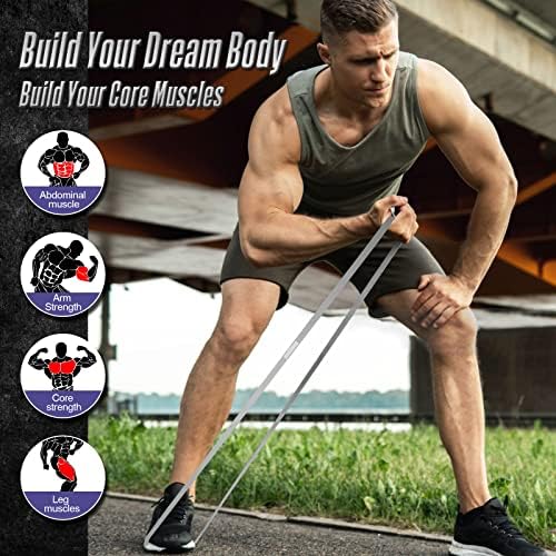 Resistance Band Pull Up Assistance Bands Sets Resistance Heavy Duty Exercise Stretch Fitness Bands for Stretching Power Lifting Workout Training with Instruction Guide