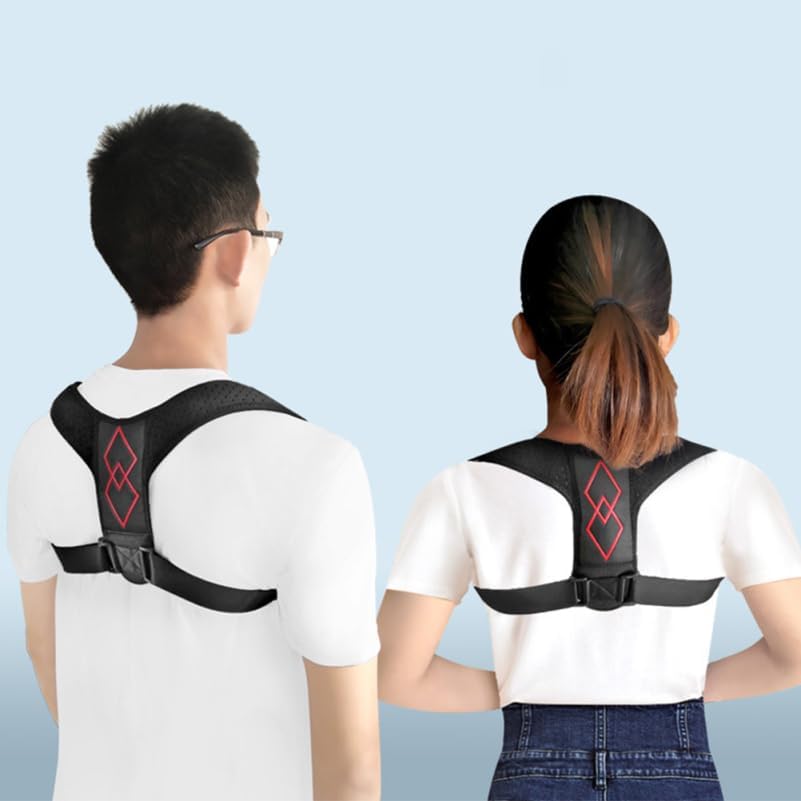 Posture Corrector Invisible Back Brace Adjustable Posture Trainer for Men Women Ergonomic Shoulder Support for Back Alignment Hunchback Correction Office Home Indoor Outdoor Use