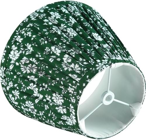 GO&SO Pleated Lamp Shades Set of 2 Small Mini,5"×9"×6.4" Boho Decor Shade