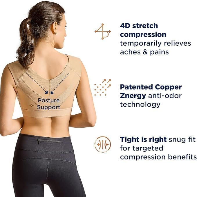 Tommie Copper Shoulder Support Bra, Compression Bra