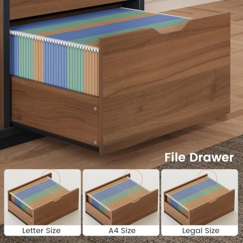 SEDETA 77.1" Executive Large Electric Standing Desk, Brown