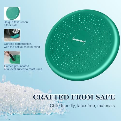Wobble Cushion，Wiggle Seat，Balance Disc （Extra Thick 34cm/13.4in），for Balance Stability Training, Improve Sitting