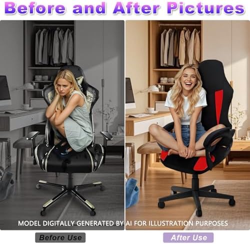 Gaming Chair Covers Only,Stretchable Fit Thick Breathable Mesh