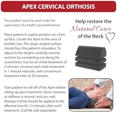 Core Products Apex Premium Orthosis Cervical Traction Device - Neck Stretcher & Shoulder Relaxer - Gentle Neck Traction Device for Spinal Health, Alignment & Neck Pain Relief -Mild Support (Pack of 2)