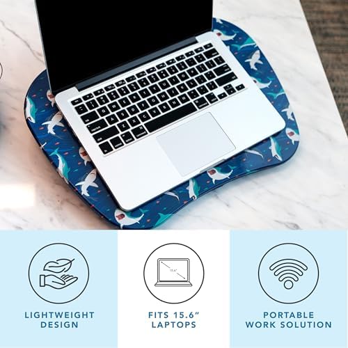 LAPGEAR MyStyle Lap Desk – Shark, Fits 15.6” Laptops