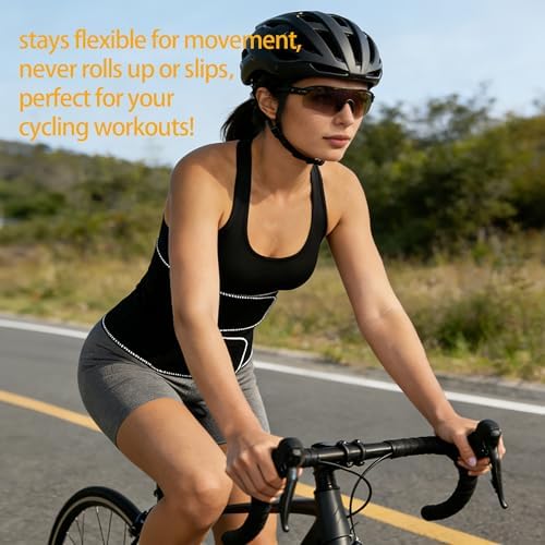 Non-Elastic Reversible Waist Trimmer Belt, Lumbar Support Sauna Trainer for Sports Sitting & Bending Posture Care