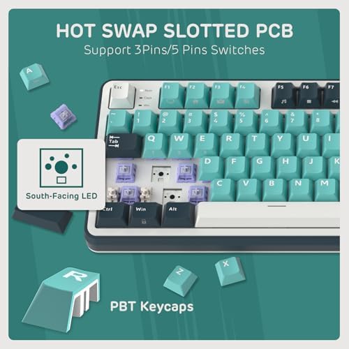 RK ROYAL KLUDGE S98 Wireless Mechanical Keyboard with Smart Display & Knob