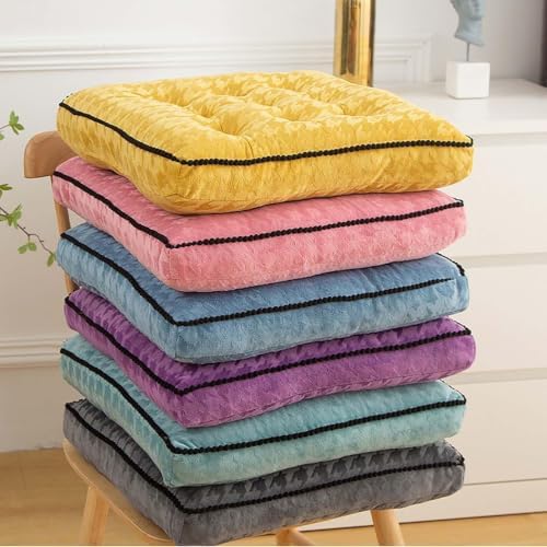 Chair Seat Cushions for Dining, Chair Cushions for Dining Chairs - Comfortable Seat Cushions for Kitchen, Desk, Office Chairs Non-Slip Chair Pad(E)