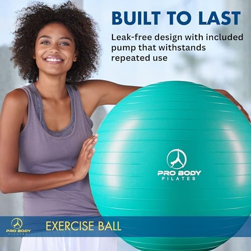 ProBody Pilates Yoga Ball - Gym Grade Exercise Ball