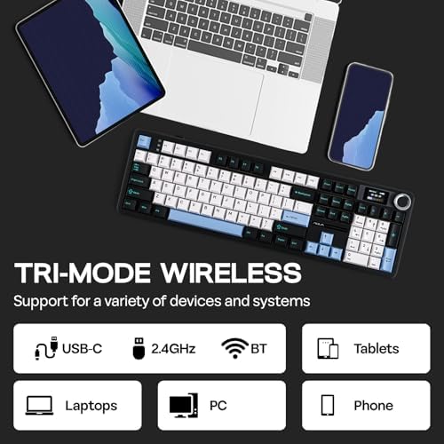 EPOMAKER X Aula F108 PRO Wireless Gaming Keyboard with Screen