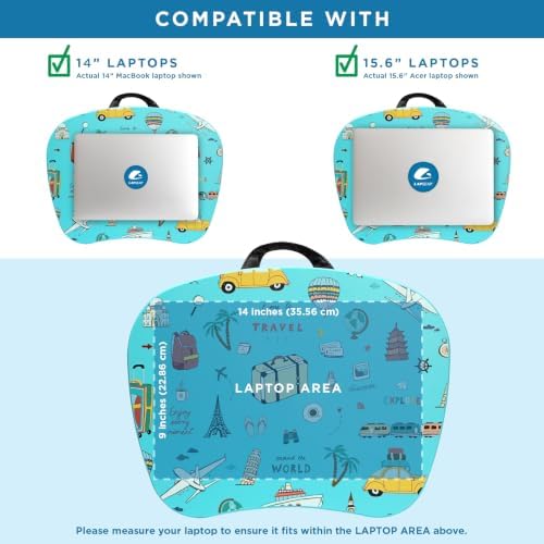 LAPGEAR MyStyle Lap Desk – Travel, Fits 15.6" Laptops