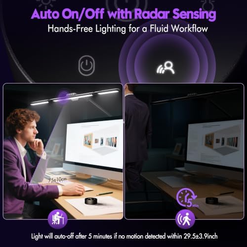 Quntis 32.3" Eye Care Architect Desk Lamps with Clamp for Office Home Dorm