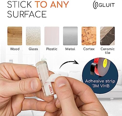 Cord Organizer for Desk, Nightstand Cable Holder, 5 Psc, Transparent
