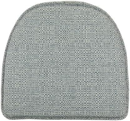 Klear Vu Raindrop The Gripper Non Slip Chair Cushions, Soft & Comfortable Seat Pad, Sitting Pillow for Kitchen, Dining or Office, 2 Count (Pack of 1), Blue