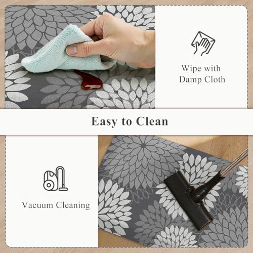 KIMODE Anti Fatigue Mats for Kitchen Floor Cushioned Kitchen Rugs Sets of 2