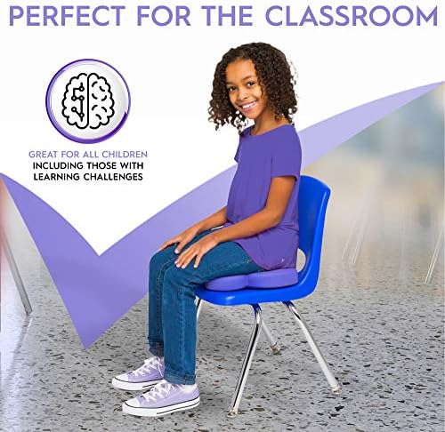 Shaped Wiggle Seats by Bouncyband–Purple Butterfly, 13”x11”x2.2”–Inflatable