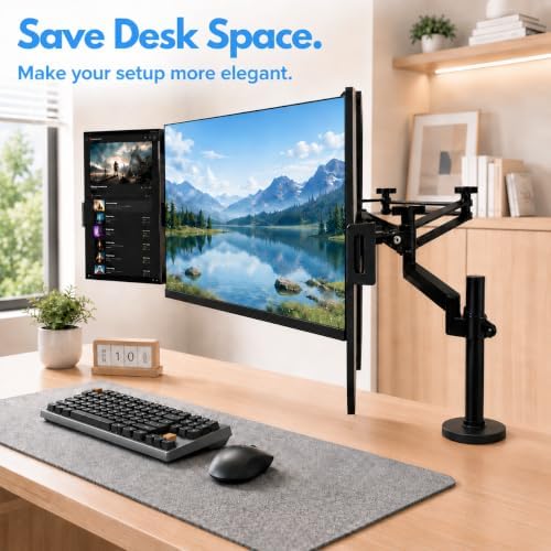 Portable Screen Mount for Tablet,2 in 1 Pack,Clamp Model