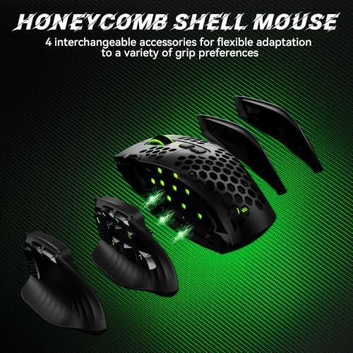 SM809 Pro Tri-Mode MMO Gaming Mouse, 16 Custom Buttons & 24000 DPI