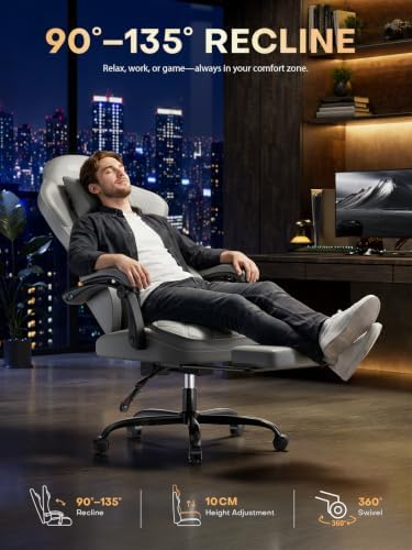 HLDIRECT Gaming Chair with Massager Lumbar Support, 400LBS Weight Capacity