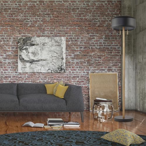 Globe Electric 67346 Novogratz x Floor Lamp, Dark Gray