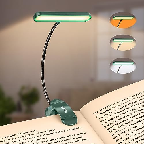 Gritin Rechargeable Book Light for Reading in Bed with 19 LED
