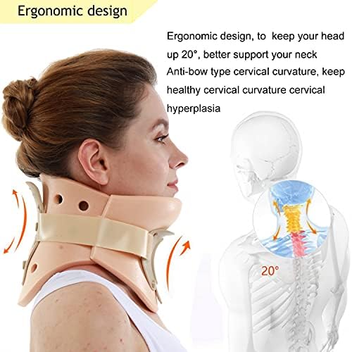 Philadelphia Neck Brace Foam Lightweight Soft Cervical Collar Height 3 1/4 Inch Immobilizer Collar Support Neck Traction Device Neck and Head Braces (Size XL)