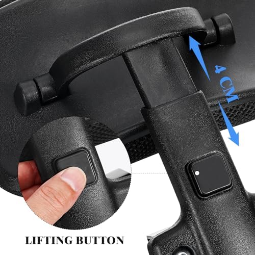 Cabilock Adjustable Office Chair Headrest Attachment Neck Support with Breathable Mesh Attachable Computer Chair Head Pillow for Desk and Home Office Comfort 11X8.7X4 in