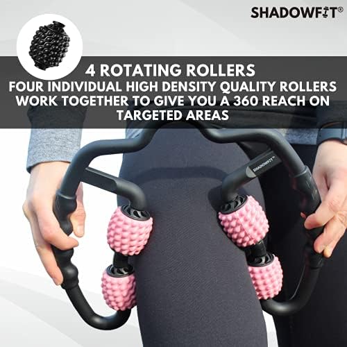 Shadowfit Muscle Massager Roller, Trigger Point Foam Roller for Calves, Legs, Arms, Shin Splints, Massage Tool to Relieve Soreness, Stiffness, and Tight Muscles, Cellulite Deep Tissue Massaging