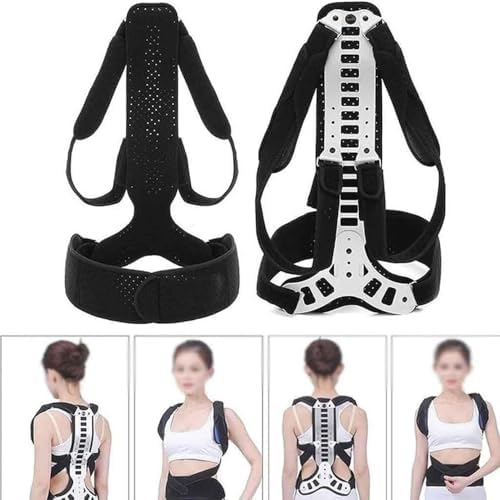 Spine Back Support Brace Posture Correctors For Men Women Teenager Adjustable Metal Straps Shoulder Neck Clavicle Lumbar Support Straightener(Small)