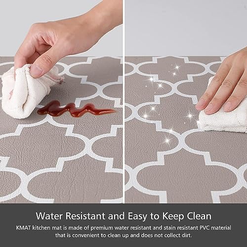 KMAT Kitchen Mat Set of 2,Cushioned Anti-Fatigue Kitchen Mats for Floor