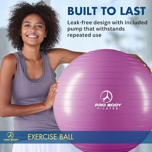 ProBody Pilates Yoga Ball - Gym Grade Exercise Ball