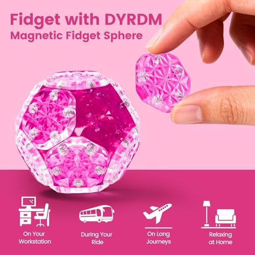 Magnetic Fidget Sphere, Adult Fidget Toy for Focus & Stress Relief