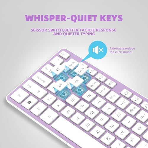 USB Wired Keyboard for Window,Comfortable Quiet Chocolate Keys, Durable Ultra-Slim Wired Computer Keyboard(QWERTY) for PC, Windows 11/10/8/7/XP/Vista KB1430