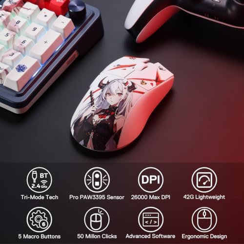 Redragon Eisa Anime Keyboard & Mouse Combo, K686 PRO KB + M916 26K DPI Mice