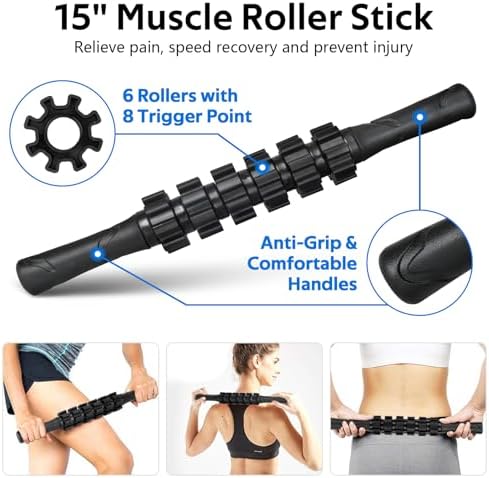 7 in1 Foam Roller Set for Deep Tissue Muscle Massager - Back Roller