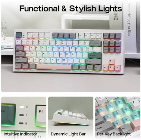 EPOMAKER TH87 Wireless Mechanical Keyboard with 10000mAh Battery