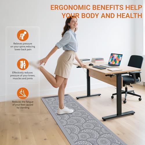 Mattitude 4/5 Inch Kitchen Mat, Waterproof Non-Slip Standing Mats and Rugs