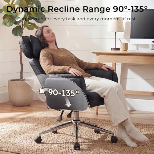 Big and Tall Ergonomic Office Chair, Criss Cross Desk Chair with Pivot Arms