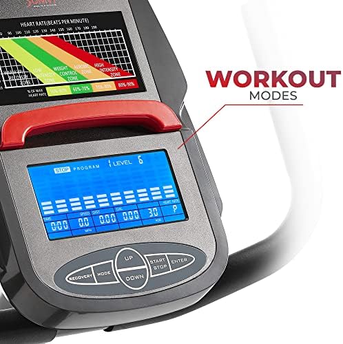Sunny Health & Fitness Smart Recumbent Bike for Indoor Low Impact Cardio