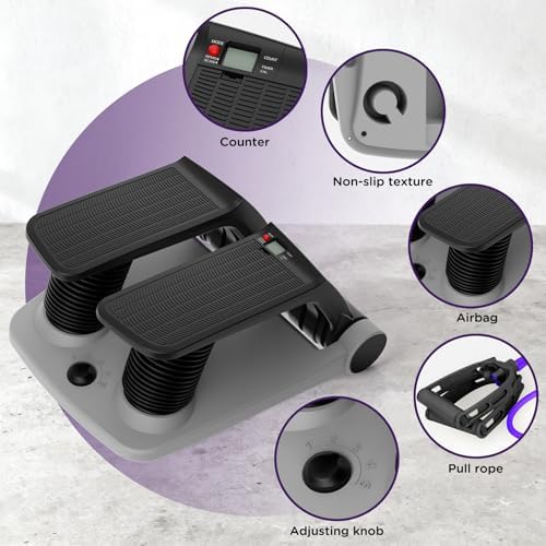Air Stepper Machine with Resistance Bands